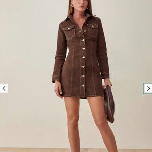 Reformation Newman Denim Dress